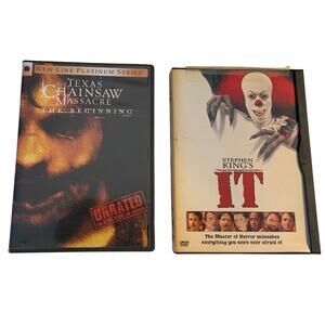 Horror Movies On DVD Stephen King's IT Movie & The Texas Chain Saw Massacre